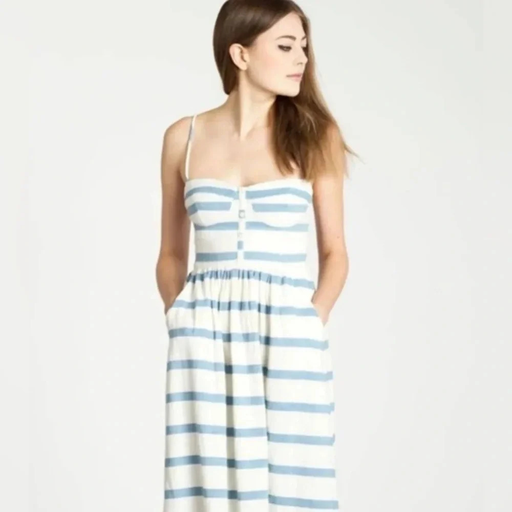 MARA HOFFMAN stripped dress